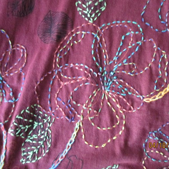 Leopards & Roses Long Sleeved Embroidered Top - Picture 6 of 7